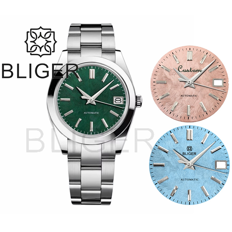 Luxury Watch With Green Dial - BLIGER 36mm39mm logo personalizado reloj con