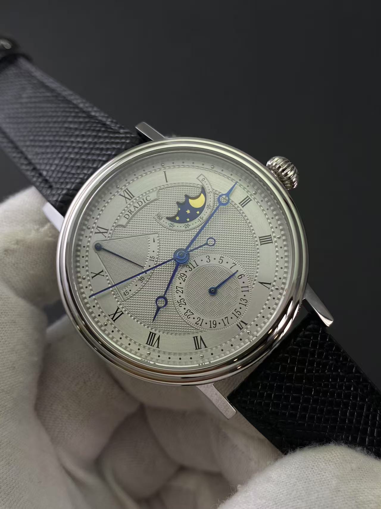 Guilloché Dial Watch - Reloj Mecánico Automático de Lujo con