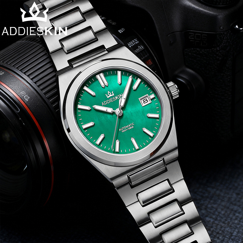 Guilloché Dial Watch - AddiesKin relojes automáticos para hombre 39mm