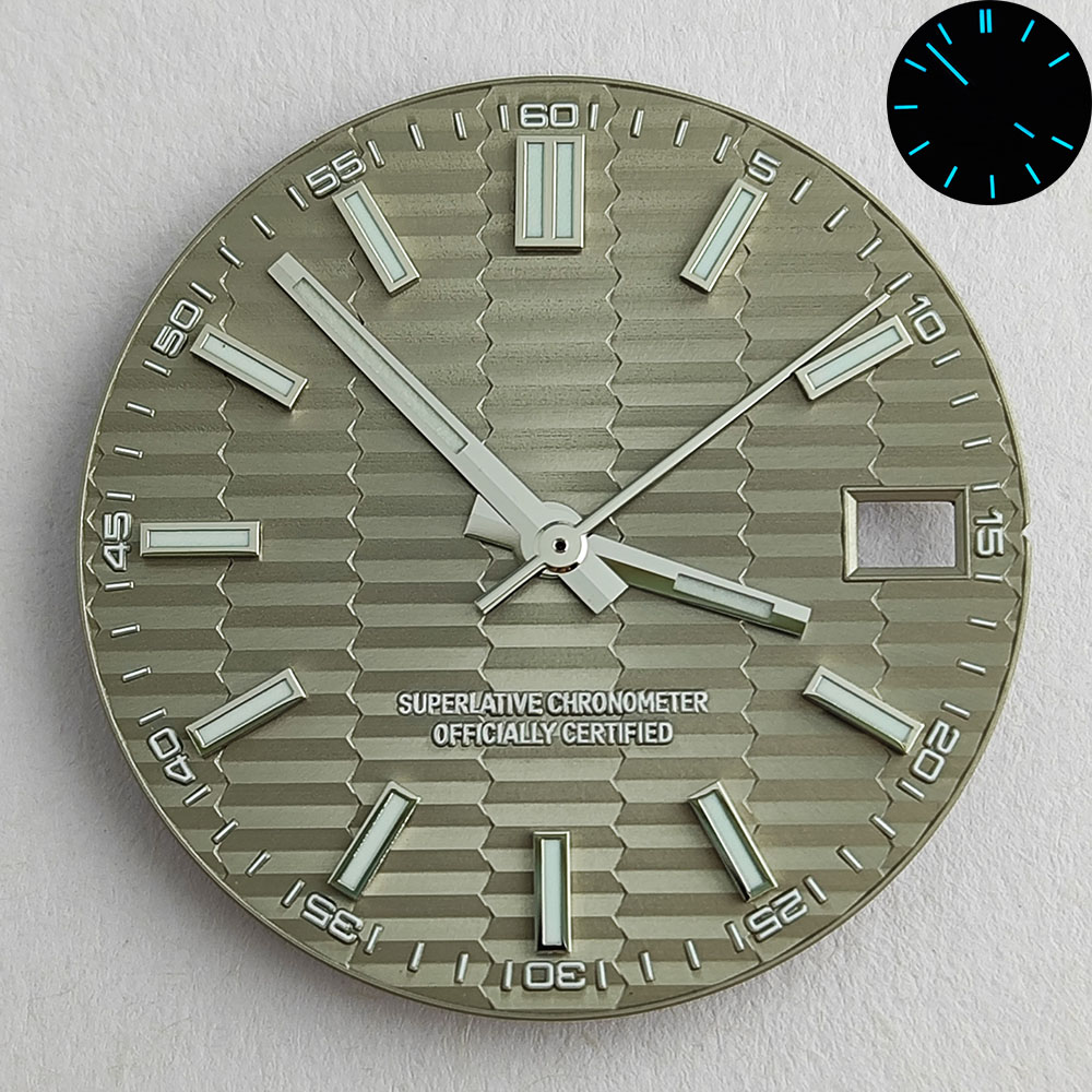 Esfera NH35 de 28,5mm, manecil - Luxury Watch With Green Dial reseña y precio