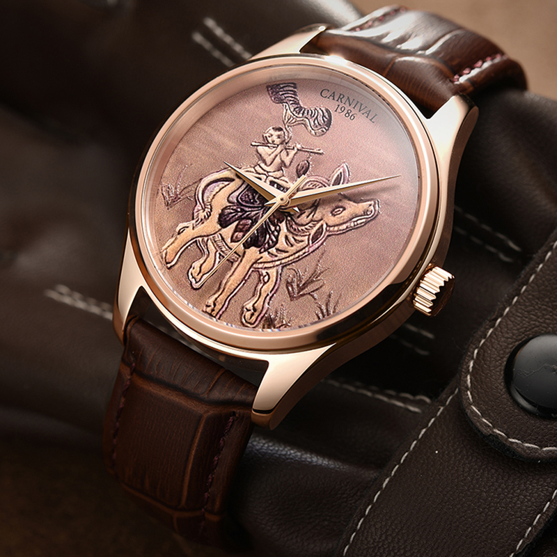 Marca CARNIVAL, relojes mecáni - Zodiac Luxury Watch reseña y precio