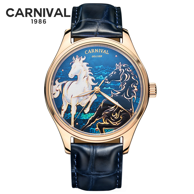 Reloj mecánico Carnival Brand  - Zodiac Luxury Watch reseña y precio