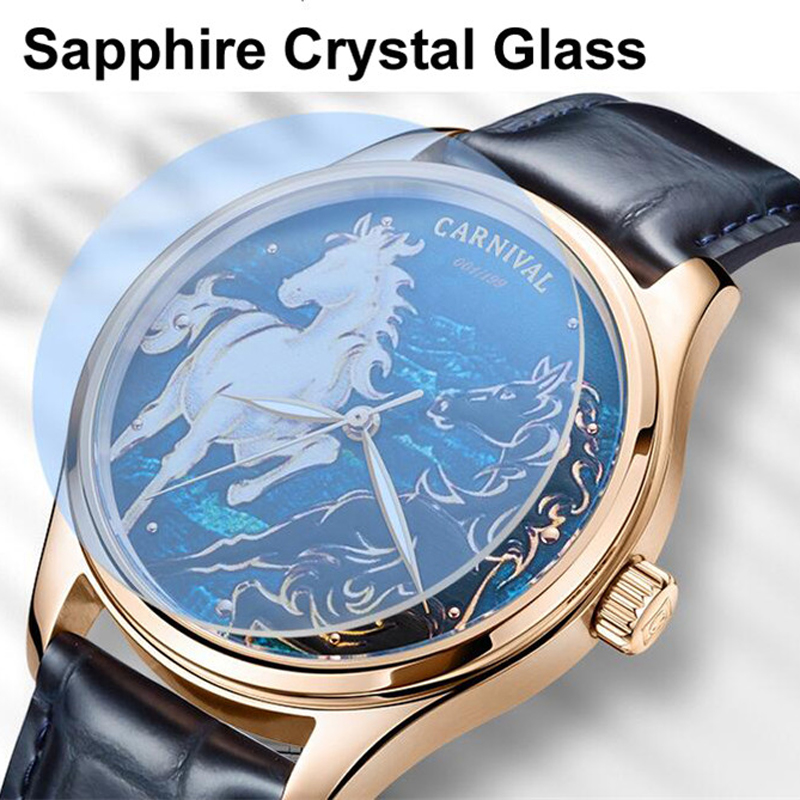 Reloj mecánico Carnival Brand  - Zodiac Luxury Watch reseña y precio