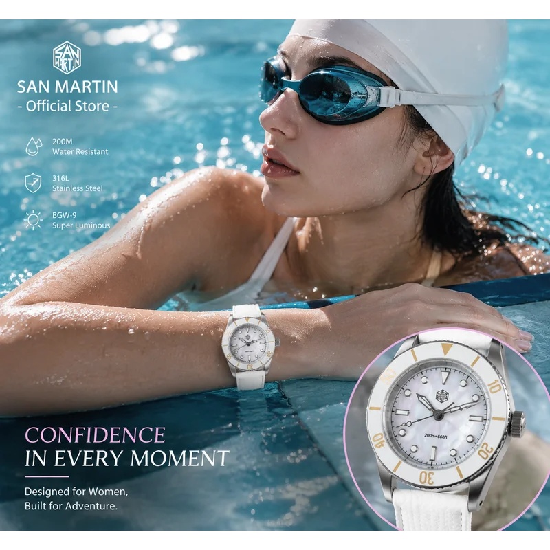 Reloj de Cuarzo para Mujer San - Guilloché Dial Watch reseña y precio
