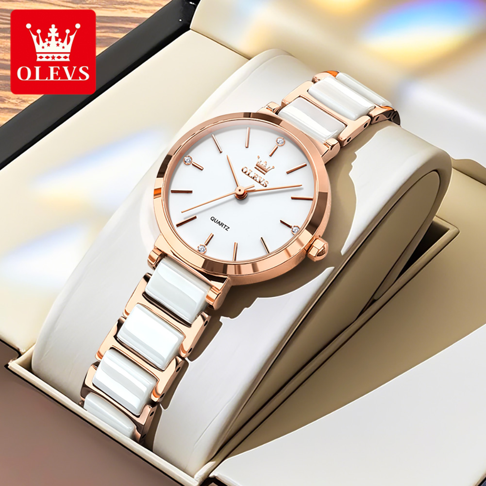 OLEVS Reloj de mujer 5877 Relo - Luxury Watch Storage reseña y precio