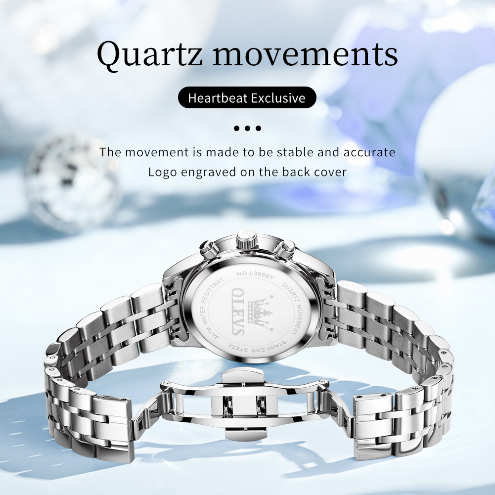 OLEVS relojes para mujer, relo - Luxury Watch With Green Dial reseña y precio