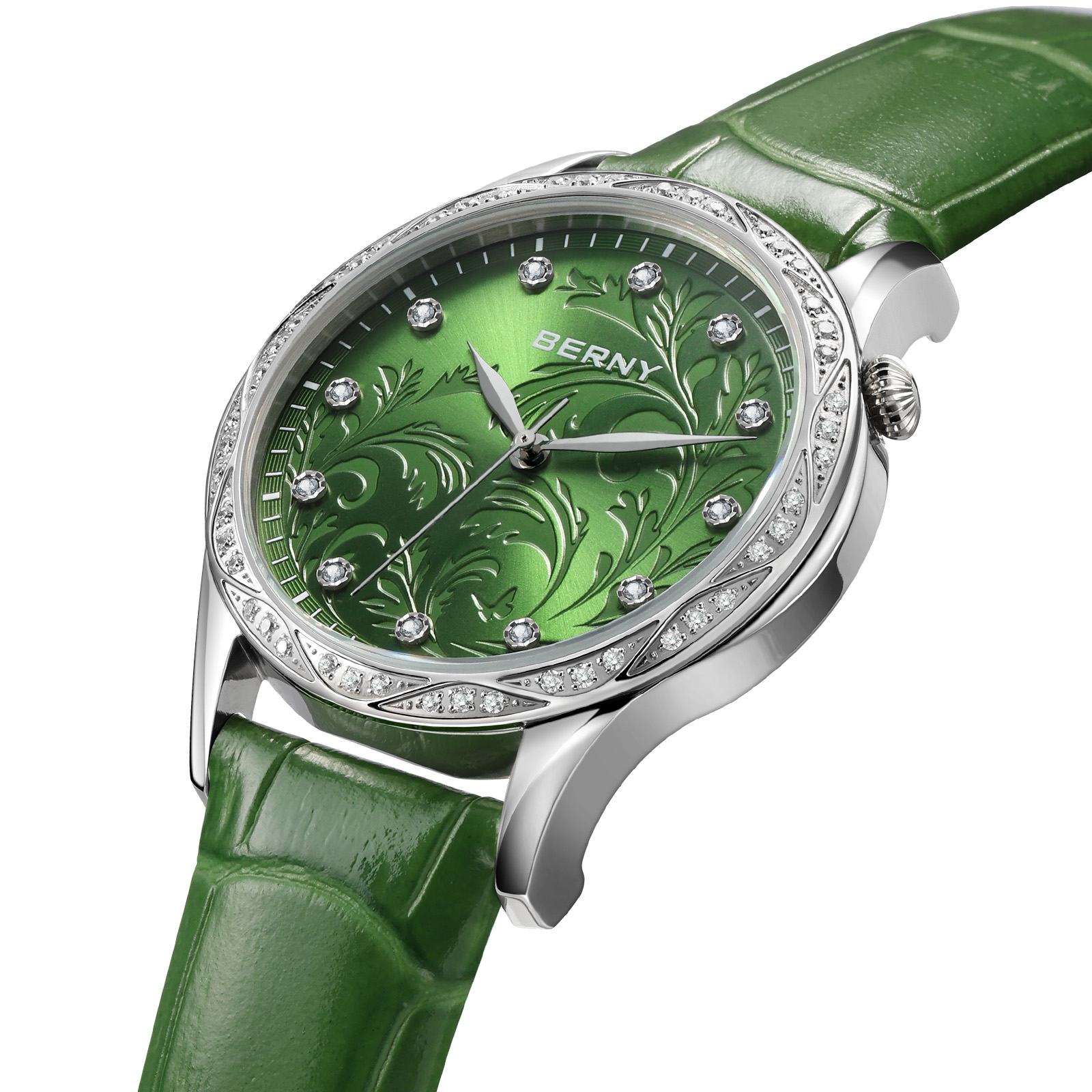Reloj de cuarzo para mujer BER - Luxury Watch With Green Dial reseña y precio
