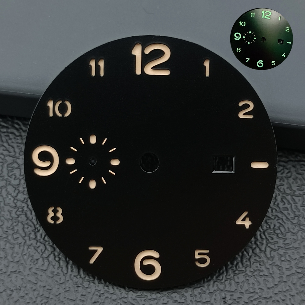 Esfera de 36,5mm, esfera de ca - Luxury Watch With Green Dial reseña y precio