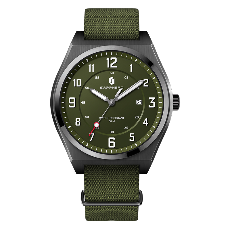 Reloj deportivo de cuarzo SAPP - Luxury Watch With Green Dial reseña y precio