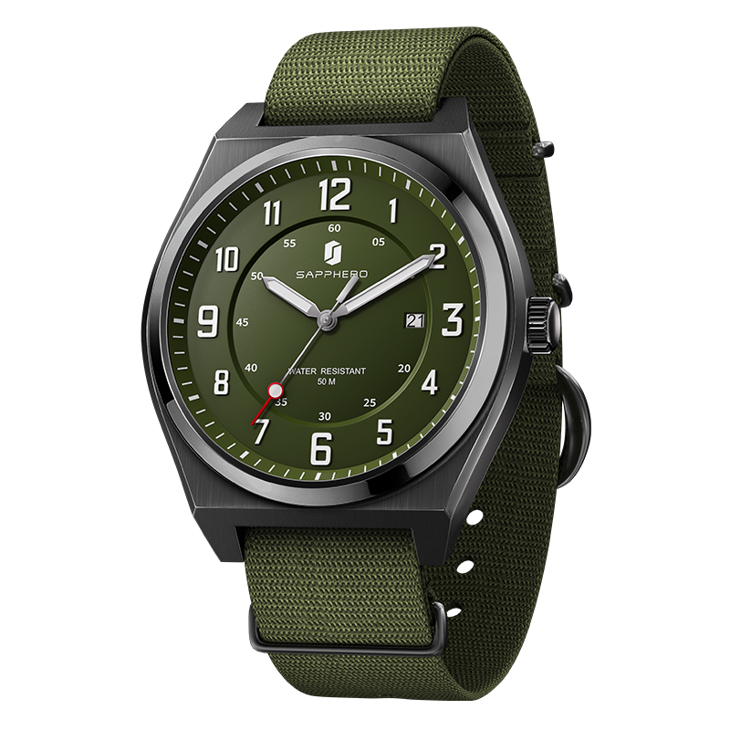 Reloj deportivo de cuarzo SAPP - Luxury Watch With Green Dial reseña y precio